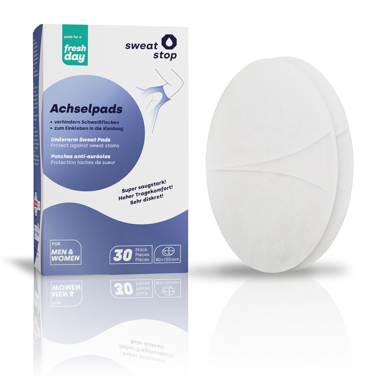 Sweat-Absorbing Underarm Pads | Discreet & Secure