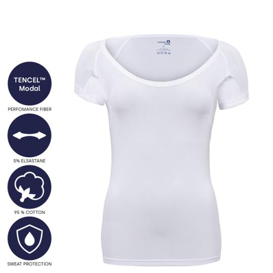 SweatStop® femme-U maillot de corps contre les taches de transpiration 